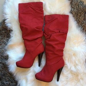 Michael Antonio Sued Knee Boots